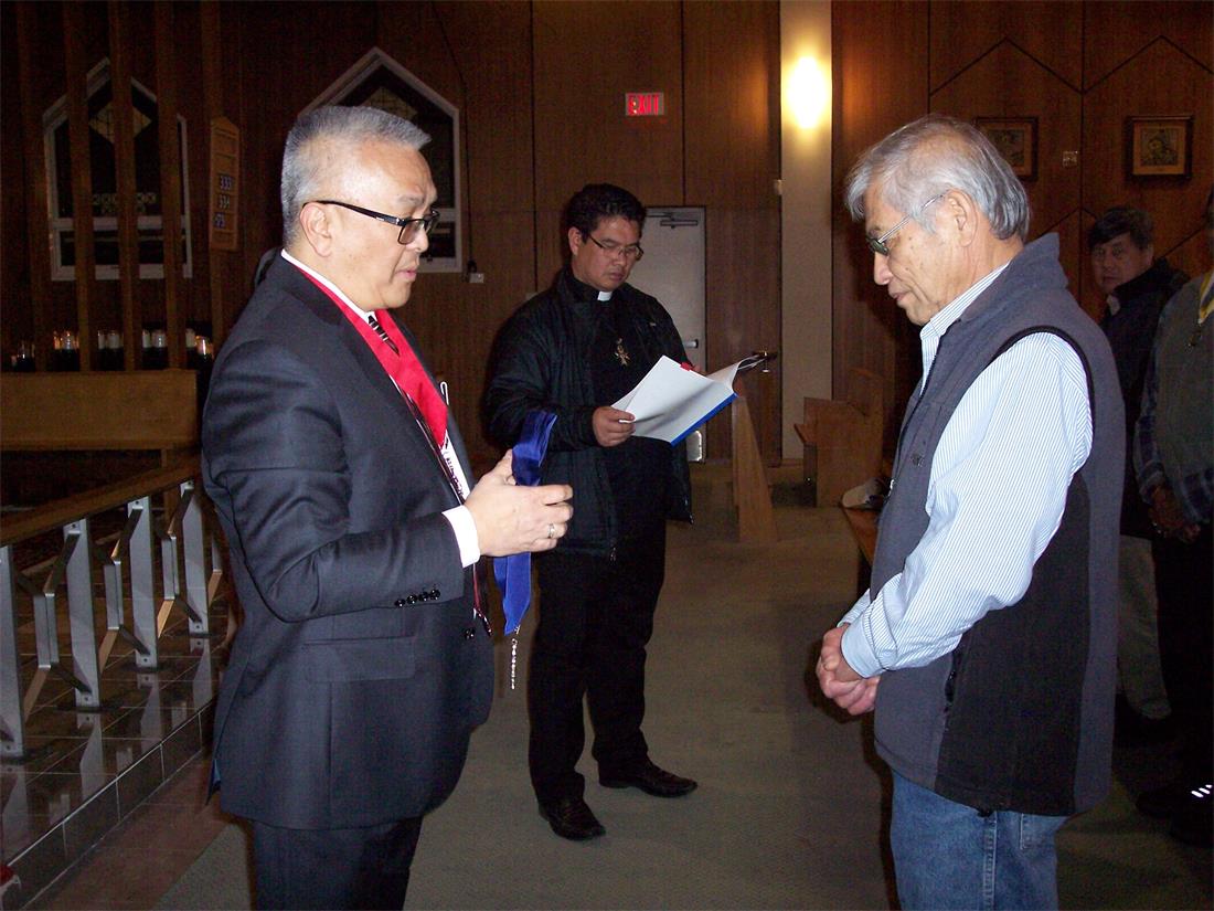 Installation of officers - 2017 with Fr. Reyes
